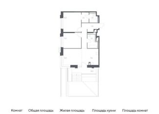 Продам 2-ком. квартиру, 104.2 м2, Москва, Можайский район, жилой комплекс Верейская 41, 4.2