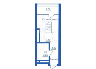 Продается квартира студия, 19.2 м2, село Михайловка, Новоуфимская улица, 13