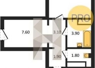 Продажа 1-комнатной квартиры, 49.1 м2, Воронеж, Московский проспект, 66