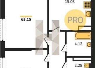 Продается 2-ком. квартира, 63.1 м2, Воронеж, Московский проспект, 132, Центральный район