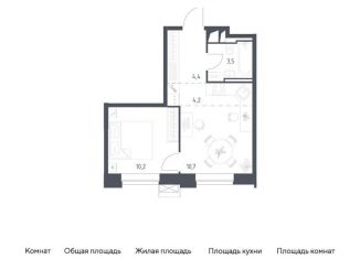 Продается 1-комнатная квартира, 33 м2, Москва