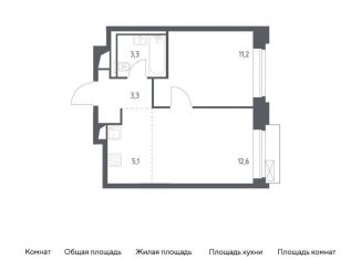 Продам 1-ком. квартиру, 35.5 м2, Москва, ЗАО, жилой комплекс Верейская 41, 4.2