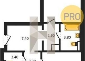 Продам 2-комнатную квартиру, 68.7 м2, Воронеж, улица Загоровского, 13к2