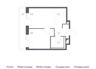 Продам однокомнатную квартиру, 39.7 м2, Москва, жилой комплекс Верейская 41, 4.2, Можайский район