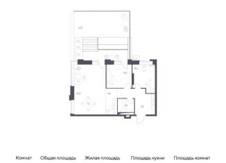 Продается 2-комнатная квартира, 109.5 м2, Москва, жилой комплекс Верейская 41, 3.1, Можайский район