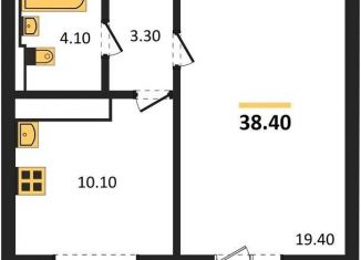 Продается 1-комнатная квартира, 38.4 м2, Воронеж, улица Загоровского, 13к2