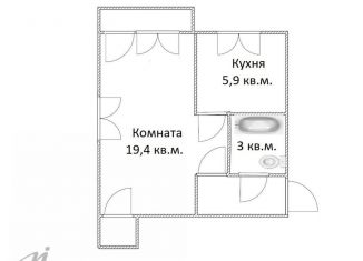 Однокомнатная квартира на продажу, 32.9 м2, Барнаул, проспект Ленина, 144, Железнодорожный район