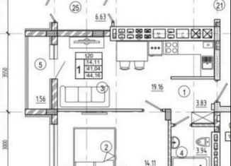 Продажа 1-комнатной квартиры, 44.2 м2, Калининград, Закатная улица, 31к1