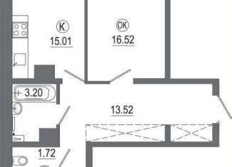 Продается 2-комнатная квартира, 68.8 м2, Иркутск