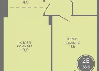 Продам 2-комнатную квартиру, 38.6 м2, Пермский край, шоссе Космонавтов, 309А