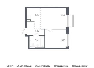 Продаю однокомнатную квартиру, 34.9 м2, Московская область, микрорайон Город-событие, 54