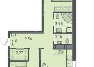 2-комнатная квартира на продажу, 63 м2, Екатеринбург, Елизаветинское шоссе, 3