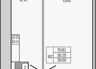 Продается 1-комнатная квартира, 38 м2, Ленинградская область