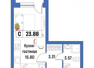 Продажа квартиры студии, 23.9 м2, Ленинградская область