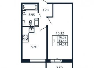 Продается 1-ком. квартира, 37 м2, Ленинградская область