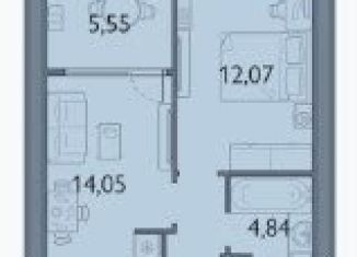 1-комнатная квартира на продажу, 40.8 м2, посёлок Мичуринский