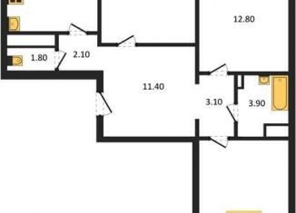 Продаю трехкомнатную квартиру, 83 м2, Воронеж, улица Полковника Богомолова, 5