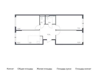 Продажа трехкомнатной квартиры, 80.5 м2, Москва, жилой комплекс Остафьево, к20