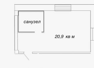 Квартира на продажу студия, 20.9 м2, Москва, Шелепихинское шоссе, 17к1, ЦАО