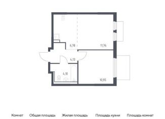 Продажа однокомнатной квартиры, 37.7 м2, Московская область, микрорайон Пригород Лесное, к18