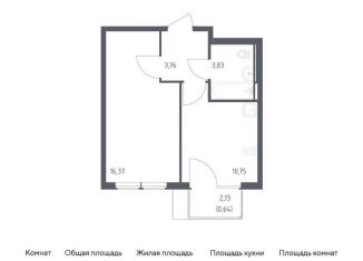 Продажа 1-ком. квартиры, 35.4 м2, село Остафьево, жилой комплекс Остафьево, к20