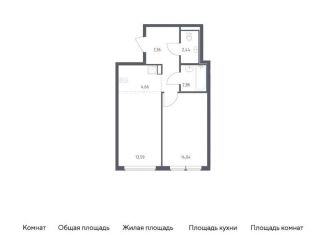 Продажа однокомнатной квартиры, 45 м2, Москва, жилой комплекс Остафьево, к20