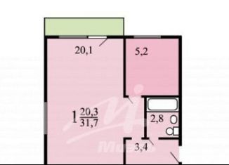 Продаю 1-ком. квартиру, 31.8 м2, Москва, бульвар Генерала Карбышева, 18к4, метро Народное Ополчение