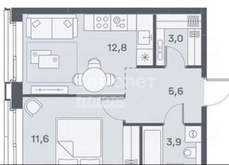 Продам 1-комнатную квартиру, 36.9 м2, Москва, ЮВАО