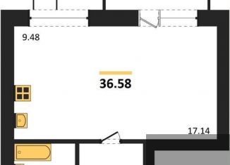 Квартира на продажу студия, 36.6 м2, Воронежская область