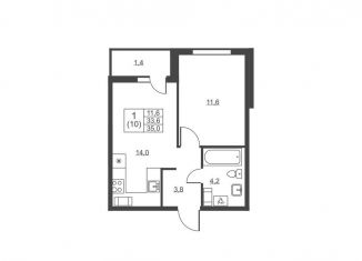 Продаю 1-ком. квартиру, 35 м2, Ленинградская область