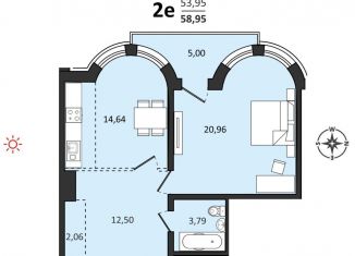 Продам двухкомнатную квартиру, 59 м2, Хабаровский край, Быстринская улица, 2