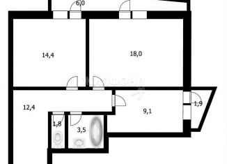 Продаю двухкомнатную квартиру, 58.5 м2, Новосибирск, Заельцовский район, улица Дуси Ковальчук, 378Б