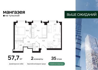 Продается 2-ком. квартира, 57.7 м2, Москва, Большая Тульская улица, 10с5, метро Тульская