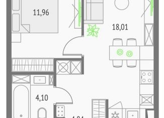 Продается однокомнатная квартира, 38.9 м2, Москва, метро Бутырская