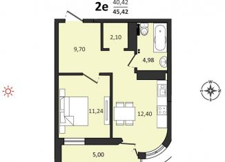 Продается 2-ком. квартира, 45.4 м2, Хабаровск