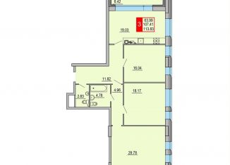 Продаю 3-ком. квартиру, 113.8 м2, Тверь, Петербургское шоссе, 3к1