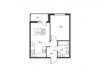 Продажа 1-комнатной квартиры, 36.7 м2, Ленинградская область