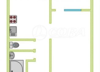 Продается однокомнатная квартира, 46 м2, Тюмень, Заполярная улица, 11к1, ЖК Гармония