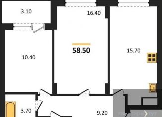 Продажа двухкомнатной квартиры, 58 м2, Воронеж, Железнодорожный район