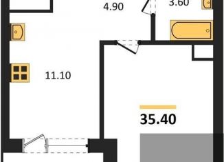 1-ком. квартира на продажу, 35.4 м2, Воронеж, Железнодорожный район