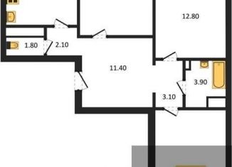 Продается 3-комнатная квартира, 83 м2, Воронеж, Советский район, улица Полковника Богомолова, 7