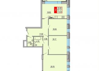 Продажа трехкомнатной квартиры, 113.6 м2, Тверь, Петербургское шоссе, 3к1