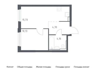 Продается 1-ком. квартира, 34.7 м2, Москва, жилой комплекс Квартал Герцена, к2, метро Орехово