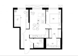 Продаю 2-комнатную квартиру, 52.5 м2, Москва, ВАО