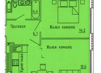 Продается 2-комнатная квартира, 47.3 м2, Пензенская область, улица Яшиной, 12