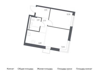 Продам 1-ком. квартиру, 41.5 м2, Москва, деревня Большое Свинорье, 6