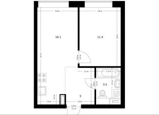 Продажа однокомнатной квартиры, 36 м2, Москва, жилой комплекс Полар, 1.5, метро Медведково