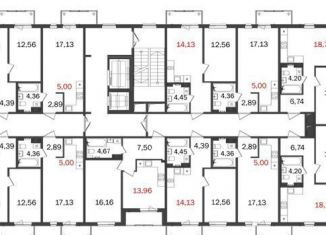 Продается однокомнатная квартира, 44.3 м2, Ленинградская область, улица Мира, 9