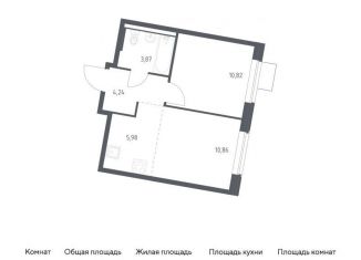 Продается однокомнатная квартира, 35.8 м2, деревня Большое Свинорье, деревня Большое Свинорье, 6