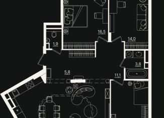 Продам 4-комнатную квартиру, 107.1 м2, Тюмень, улица Щербакова, 2к5